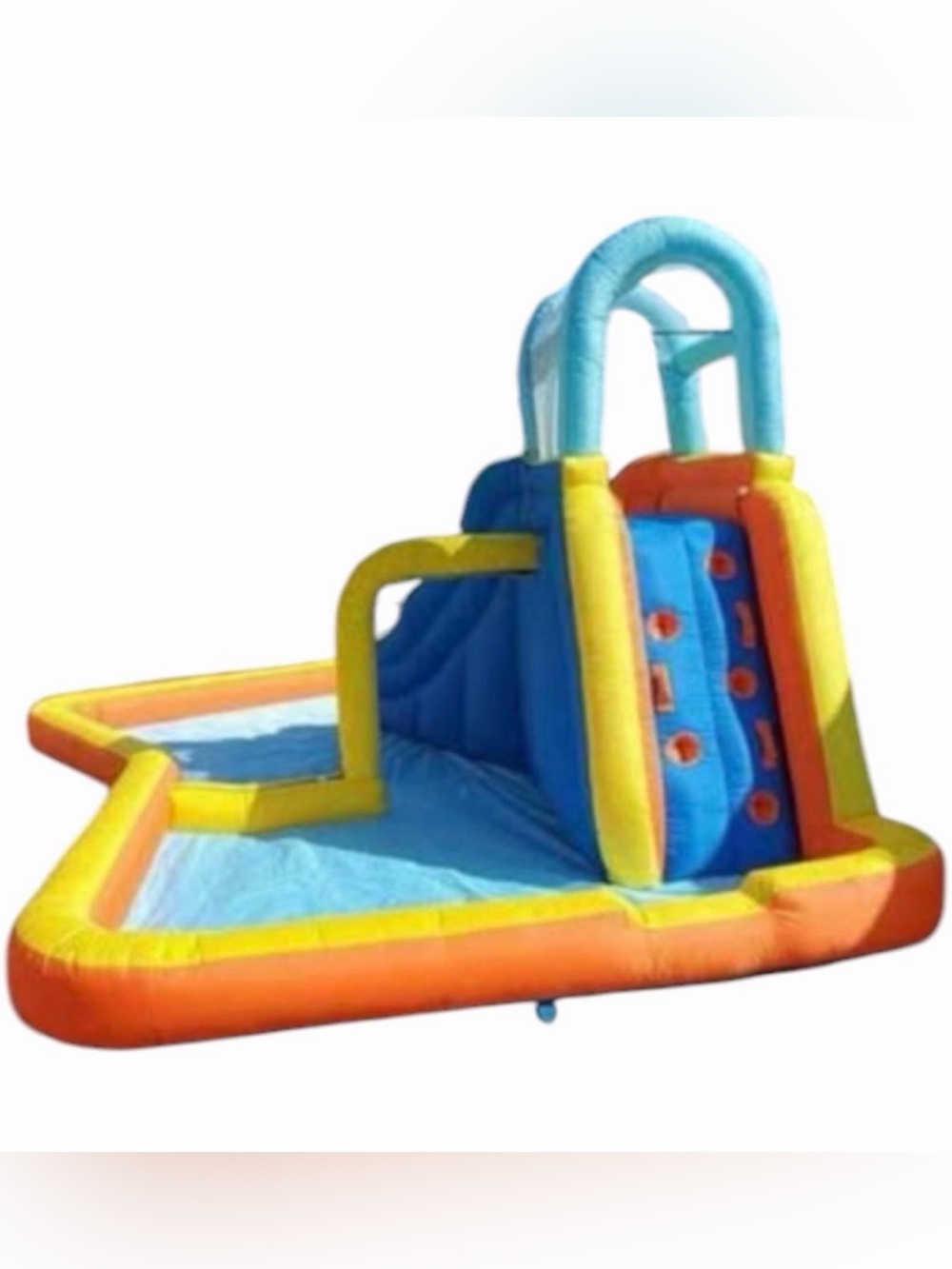Blue/Yellow/Orange Colorful Inflatable Water Slide & Splash Pool - Picture 2 of 3
